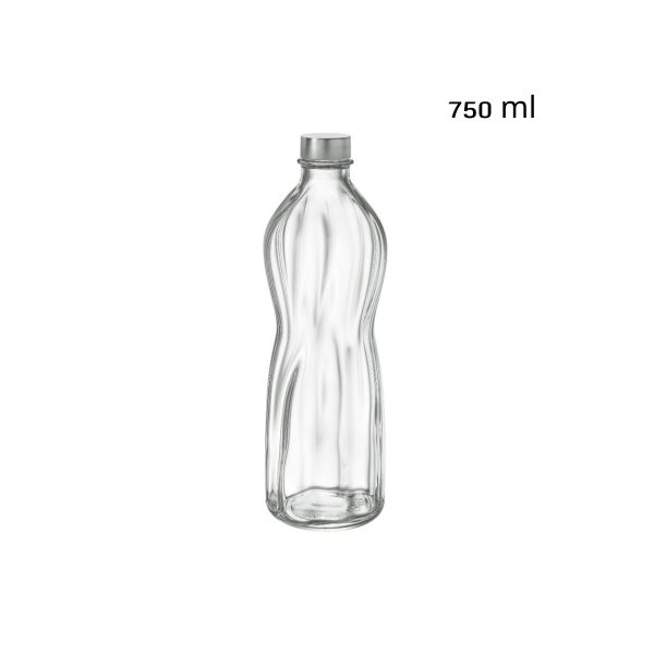 בקבוק מים 750 מ"ל - זכוכית איכותית [תוצרת איטליה]