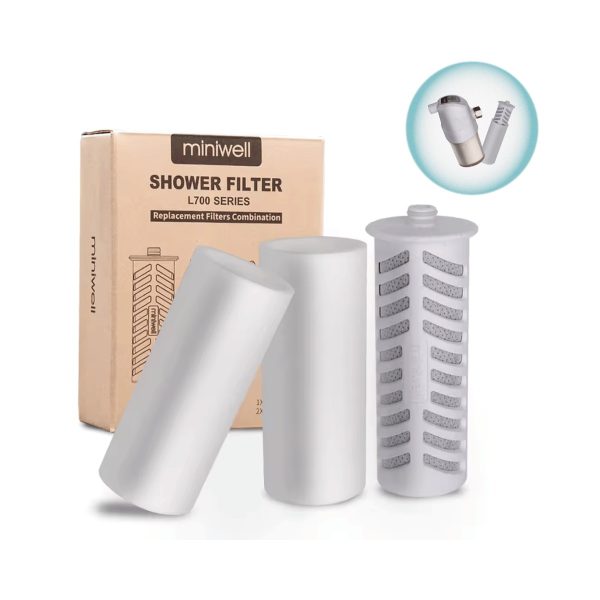 פילטר החלפה לפילטר למקלחת miniwell | מסיר 99.5% מהכלור